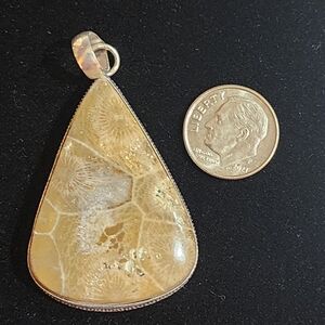 Coral Fossil Pendant 🤍